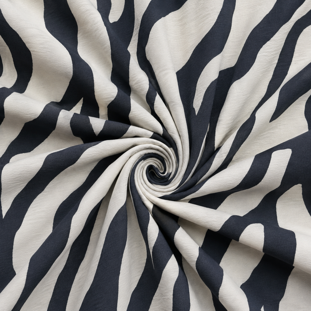Viskozni krep -zebra print